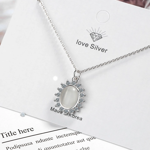 Luxus Kupfer Katzenaugenstein Blume Anhänger Halskette Für Damen Leichter Luxus Strass Eingelegt Gold Silber Schmuck Schlüsselbeinkette
