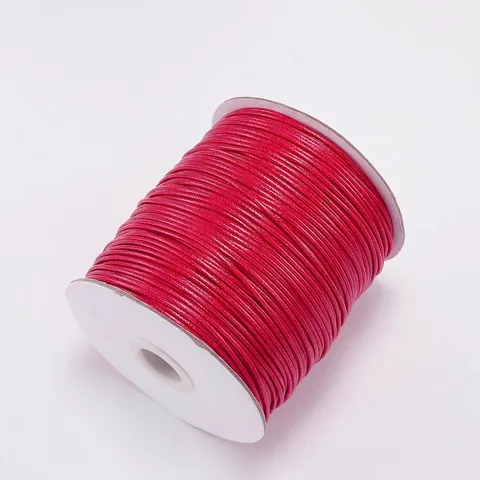 Cordón de Cuero Artificial Encerado Multicolor Hilo Redondo Trenzado Para Hacer Pulseras Collares DIY Accesorios de Artesanía Hechos a Mano