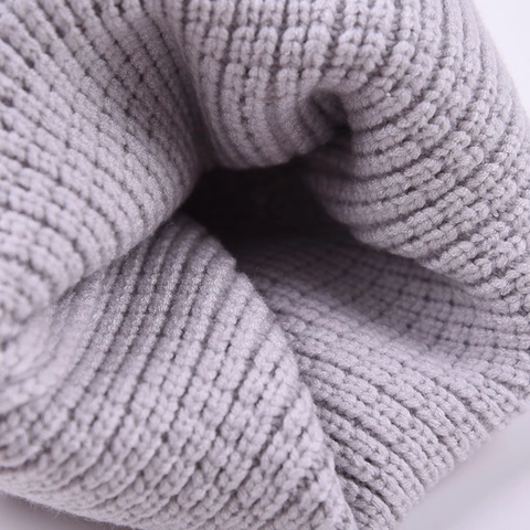 Ribbed Knit Beanie Hat Soft Warm Solid Color Fold-Over Cuff Skull Cap For Women Men Autumn Winter Outdoor Accessory