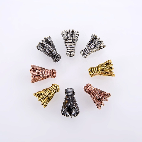 Vintage Dragon Head Alloy Beads Retro Metal Animal Spacer Beads For DIY Jewelry Making Bracelet Necklace Accessories