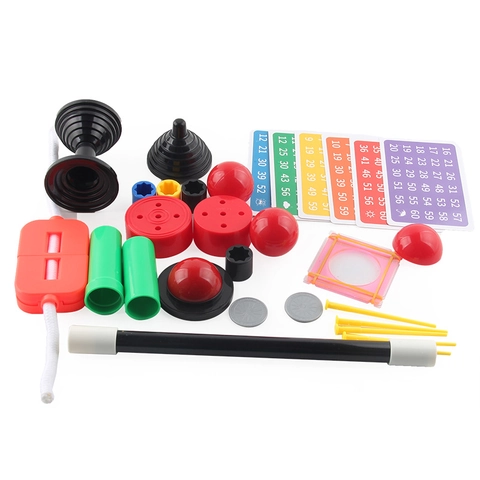 Kit Trucchi Di Magia Giocattoli Educativi Per Bambini Accessori Per Spettacolo Bacchetta Magica Coppe Carte Manuale