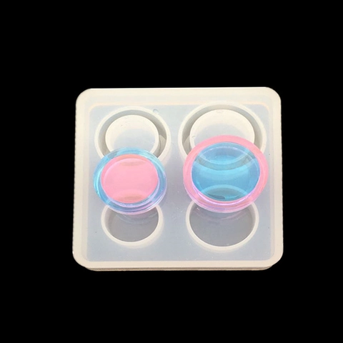 Silikon Harzform Runde Anhänger Schmuckherstellung Werkzeug DIY Kristall Epoxy Hochglanz Oberfläche Transparent Basteln