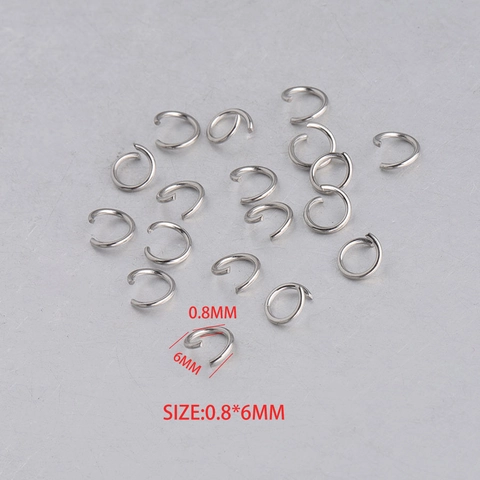 Stainless Steel Open Jump Rings For Jewelry Making DIY Connection Findings Accessories Multiple Colors Simple Style