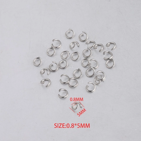 Stainless Steel Open Jump Rings Round Connectors For DIY Jewelry Making Findings Multi Color