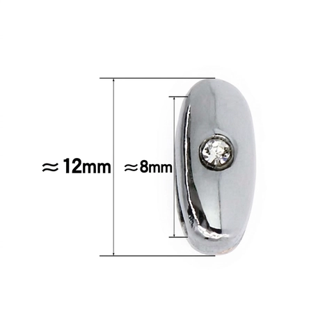 Alphabet Buchstaben Schieber Charms Legierung Straß Glänzend Chrom Für DIY Armband Armreif Schmuckherstellung