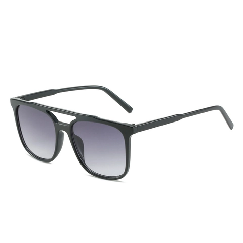Retro Square Sunglasses For Women Men Fashion Double Bridge PC Frame UV400 Protection Vintage Large Eyewear