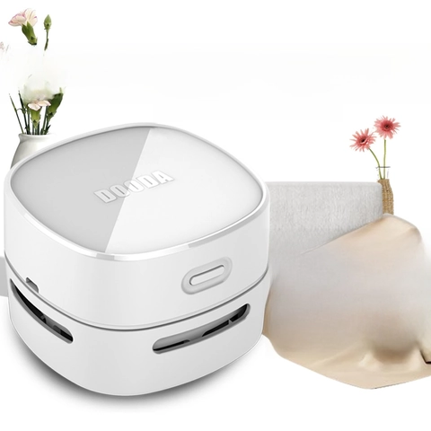Mini Portable Cordless Desktop Vacuum Cleaner Rechargeable Handheld Dust Sweeper For Office Home Keyboard Eraser Crumbs