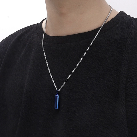 Openable Capsule Pendant Necklace Stainless Steel Memorial Cylinder Urn Keepsake For Ashes Perfume Pill Box Minimalist