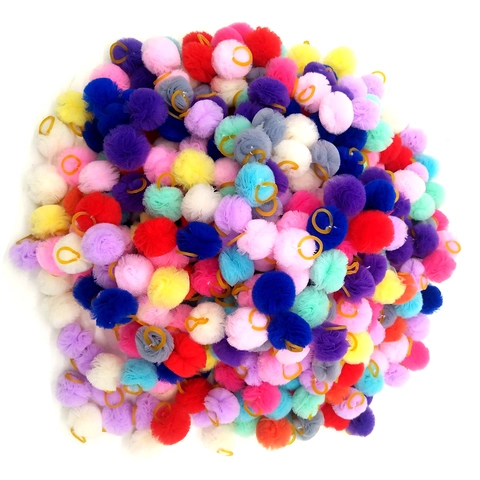 Pet Hair Bow Mesh Ball Flower Colorful Mesh Elastic Bands Cute Mini Dog Cat Grooming Decorative Accessories