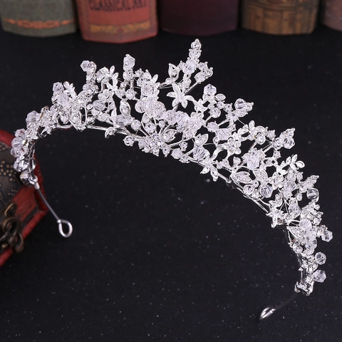 Corona Di Tiara Da Sposa Barocca Lega Strass Cristallo Fatto A Mano Elegante Matrimonio Festa Accessori Per Capelli Donne