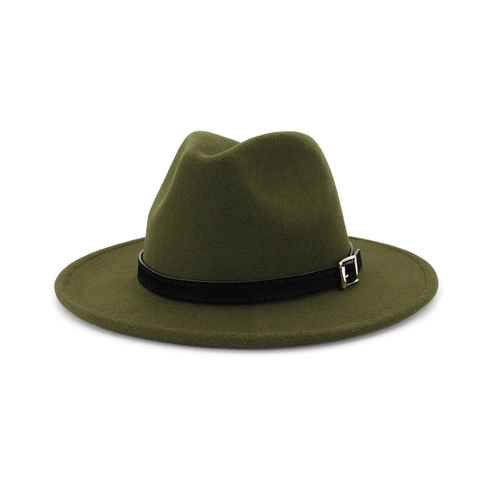 Damen Britischer Vintage Fedora Hut Breite Krempe Jazz Hut Klassischer Polyester Filz Panama Kappe Herbst Winter Mode Kopfbedeckung