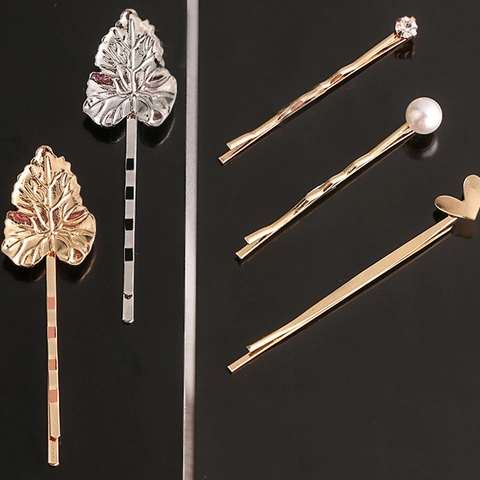 Metal Haarklammern Hohlherz Engelsflügel Sicherheitsnadel Form Geometrische Bobby Pins Für Frauen Minimalistisches Styling Haarschieber
