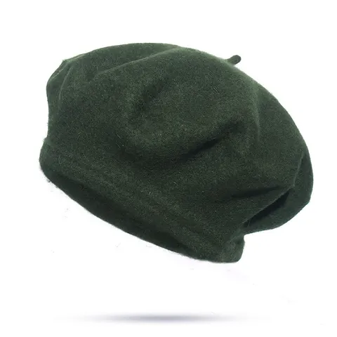 Women Wool Felt Beret Hat Solid Color French Retro Artist Cap Autumn Winter Warm Fashion Accessories