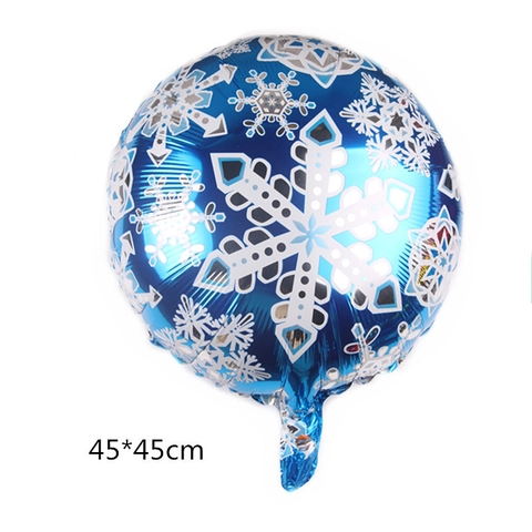 Snowflake Shape Aluminum Foil Balloon Metallic Mylar Balloons Winter Wonderland Christmas Party Birthday Decorations Festive Ornament