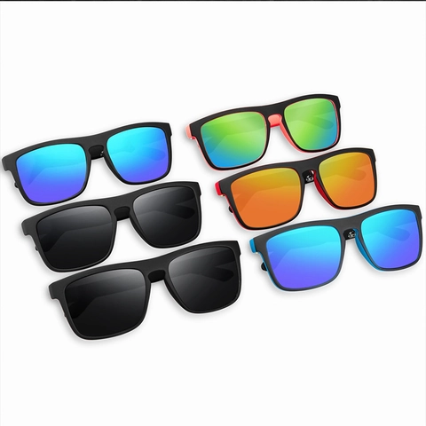 Polarized Sunglasses UV400 Protection Square Large Frame Outdoor Driving Fishing Sports Eyewear Men Unisex