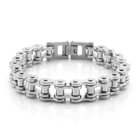 Fahrradkette Armband Edelstahl Industrieller Mechanischer Stil Punk Rock Heavy Metal Schmuck Für Männer Und Frauen