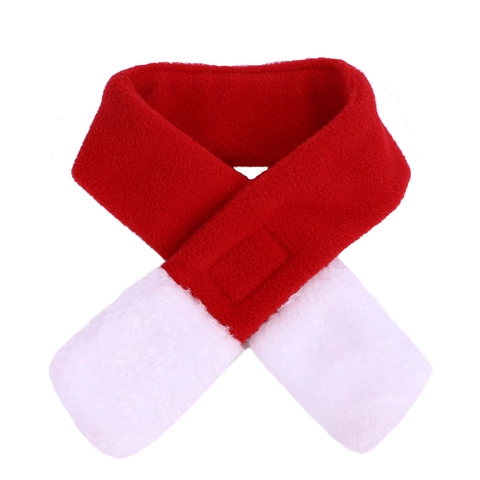Christmas Pet Costume Santa Hat Scarf Cloak Soft Fleece Warm Holiday Cosplay Apparel For Cats And Small Dogs