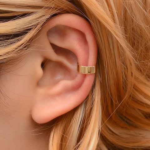 Koperen Minimale Ear Cuff Zonder Piercing U-Vorm Geometrische Clip-On Oorbellen Voor Dames Heren Sieraden