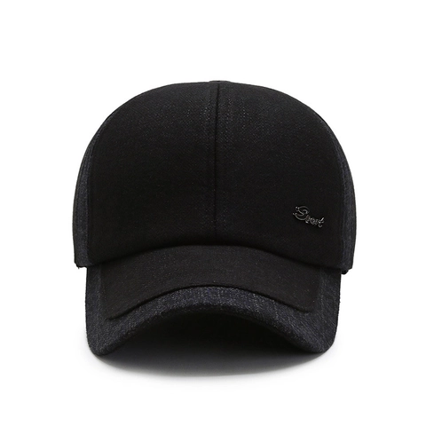 Cappello Da Baseball Invernale Da Uomo Misto Lana Calda Protezione Per Le Orecchie Berretto Sportivo Per Anziani