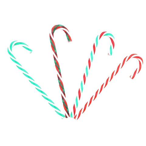 Christmas Candy Cane Ornaments PS Plastic Spiral Stripe Hanging Holiday Party Tree Decorations Novelty