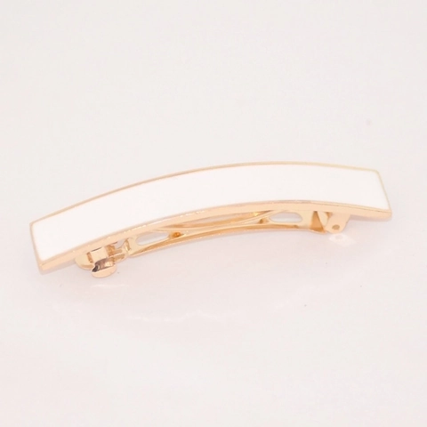 Franse Retro Geometrische Rechthoekige Legering Druppelolie Haarclip Elegante Metalen Veerhaarpeld Voor Vrouwen Vintage Haaraccessoire