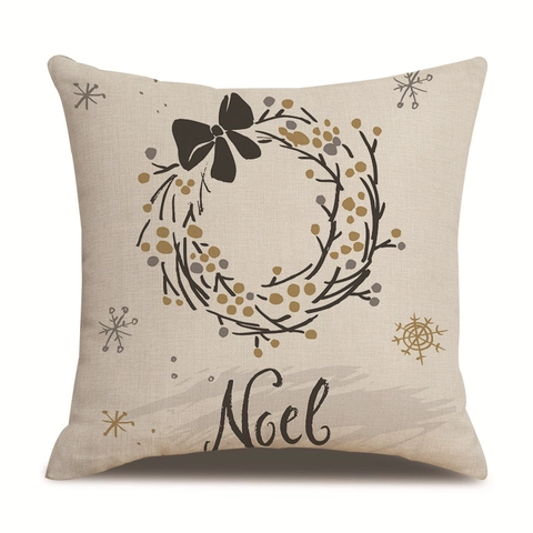 Linnen Kerst Kussenslopen Decoratieve Kussenhoes Vrolijk Kerstfeest Winter Huis Decor Voor Sofa Bed Woonkamer
