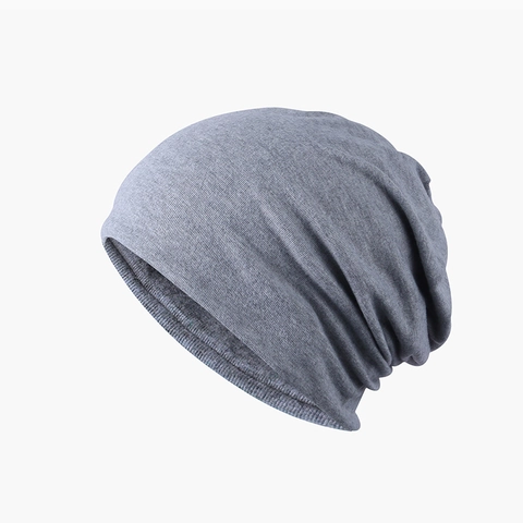 Unisex Winter Warm Slouchy Beanie Hat Fleece Lined Cotton Blend Skull Cap Soft Elastic Knit Daily Headwear For Men Women