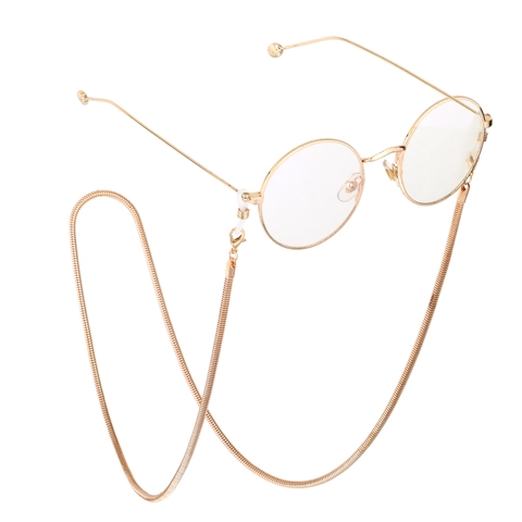 Minimalistische Schlangenkette Brillenband Rutschfeste Kupfer Metall Sonnenbrille Halter Schnur Halsband Mode
