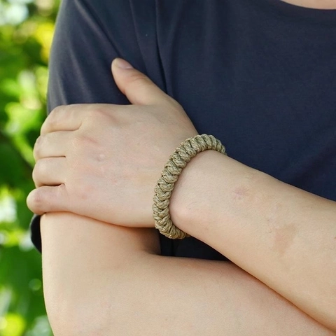 Pulsera De Cuerda De Cáñamo Tejida A Mano Vintage Retro Punk Cuero Trenzado Pulsera Joyería Unisex Accesorio Ajustable