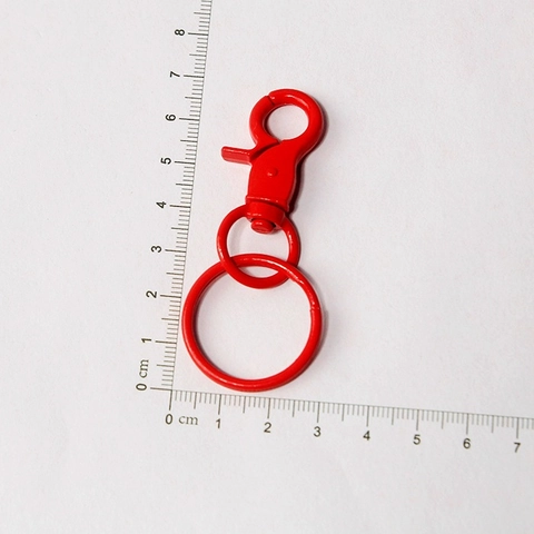 Ganchos De Langosta De Metal Lacado Con Anillos Para Llaveros Accesorios De Bisutería DIY Para Bolsos