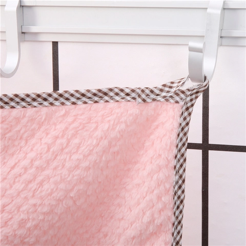 Microfiber Kitchen Cleaning Cloth Thickened Pineapple Pattern Absorbent Double Sided Dishcloth With Hanging Loop Soft Dish Towel