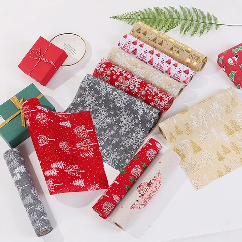 Christmas Table Runner Linen Printed Snowflake Reindeer Festive Dining Holiday Decoration American Country Style Novelty