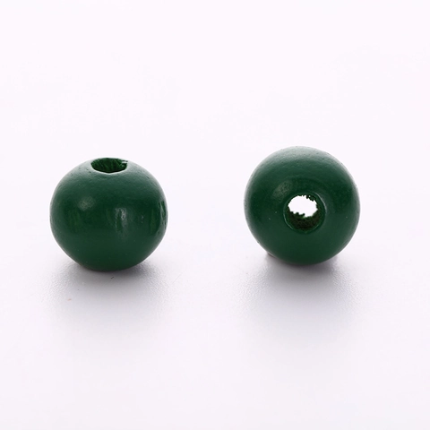 Colorful Painted Wood Round Beads Loose Straight Hole Wooden Spacer Beads For DIY Jewelry Making Handmade Crafts Arts