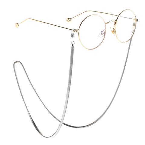 Eyeglasses Chain Sunglasses Strap Anti Slip Metal Snake Chain Holder Fashion Decorative Lightweight For Women Men Neck