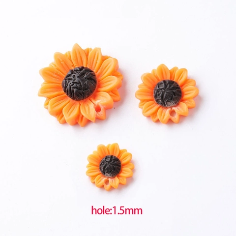 Ciondoli Girasole Margherita Pendenti In Resina Con Foro Accessori Per La Creazione Di Gioielli Fai Da Te Per Collane Orecchini