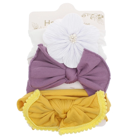 Soft High Elastic Baby Headbands Nylon Bow Flower Hair Accessories For Newborn Infants Toddlers Princess Style