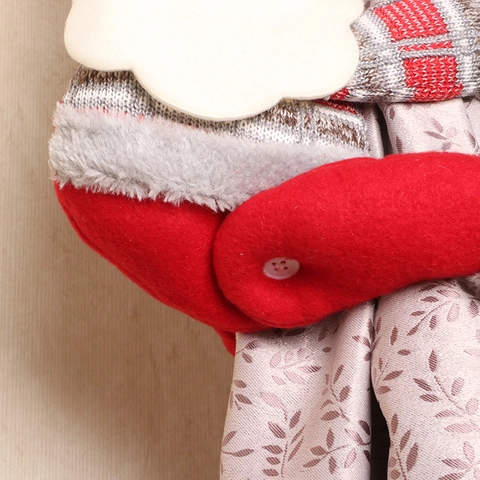 Christmas Curtain Buckles Tiebacks Knitted Plush Santa Snowman Reindeer Doll Fastener Window Decorations Home Office Hotel
