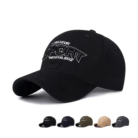 Cappello Da Baseball Cotone Ricamo 3D Regolabile Protezione Solare Sport Tempo Libero Moda