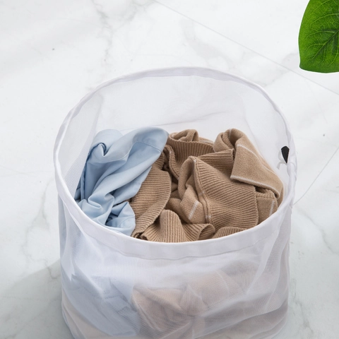 Kordelzug Wäschenetz Polyester Mesh Waschsack Für Waschmaschine Verdicktes Schutznetz Fein Grobmaschig
