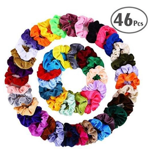 Velvet Scrunchies Hair Ties Soft Elastic Large Hairbands Colorful Elegant Solid Color Retro Styling Accessories