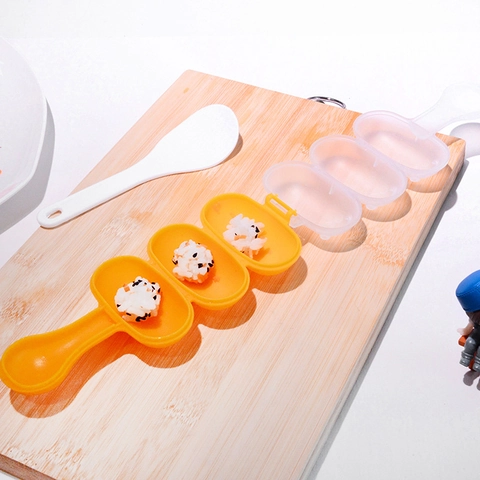 Diy Reisbällchenform Shake Shake Kugelförmige Sushi Maker Mit Reislöffel Kunststoff Für Kinder Bento Lunchbox Essenszubereitung