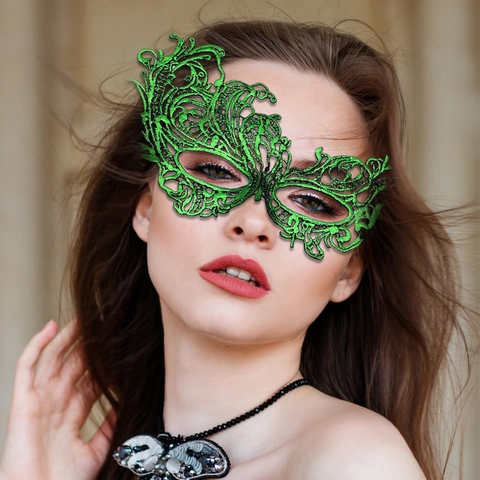 Sexy Spitze Maskerade Maske Hollow Out Phoenix Rose Schmetterling Mysteriöse Augenabdeckung Für Halloween Kostüme