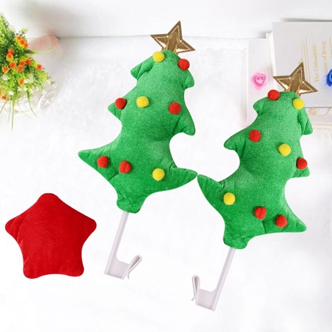 Weihnachts Auto Dekoration Rentiergeweih Rote Nase Zuckerstange Baum Plüsch Festliche Fahrzeug Außen Holiday Deko