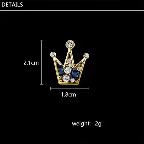 Eleganter Kronen Brosche Für Herren Damen Zinklegierung Strass Reversnadel Für Anzug Hemd Business Hochzeit Mode Schmuck Zubehör