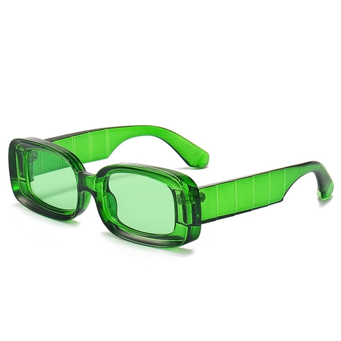 Lunettes De Soleil Carrées Rétro Monture Épaisse Colorée Transparente PC Mode Plage Extérieur Pour Femmes Hommes