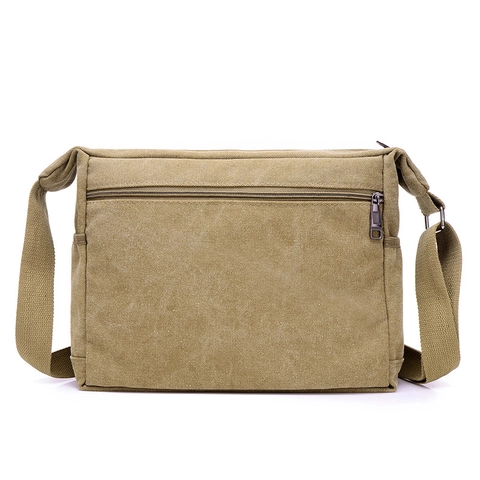 Borsa A Tracolla Da Uomo In Tela Borsa Messenger Multi Tasca Grande Capacità Borsa A Spalla Casual Da Viaggio Resistente All'usura