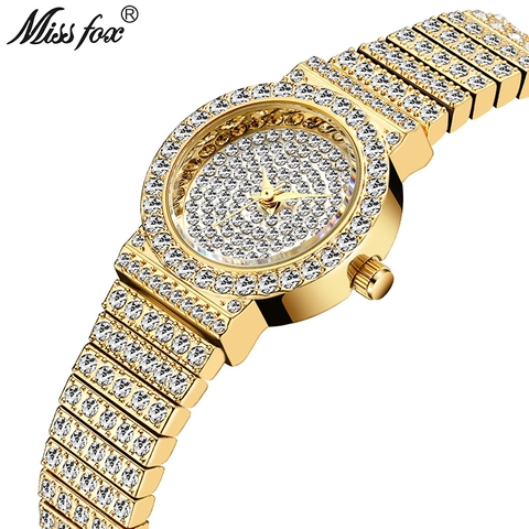 Orologio Al Quarzo Da Donna Di Lusso Con Cinturino In Lega Pieno Di Strass Elegante Gioiello Da Polso Movimento Giappone