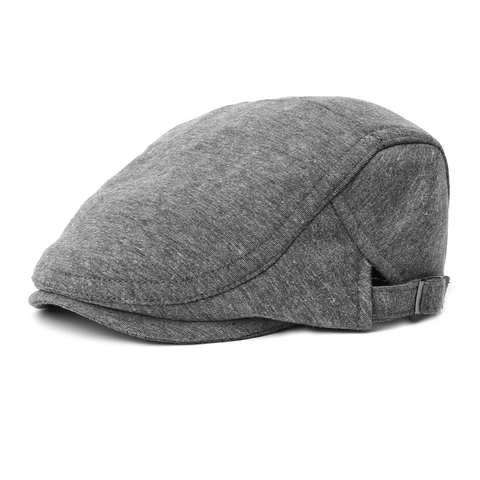 Vintage Katoenmix Verstelbare Beret Duckbill Pet Voor Heren Dames Effen Kleur Winddicht Flat Cap Outdoor Casual Reis Hoed