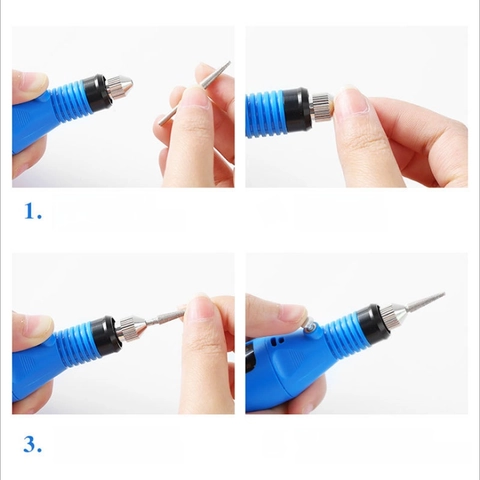 Electric Nail Drill Pen Professional Manicure Pedicure Polisher Portable Tool With Metal Bits Sanding Bands For Gel Nails