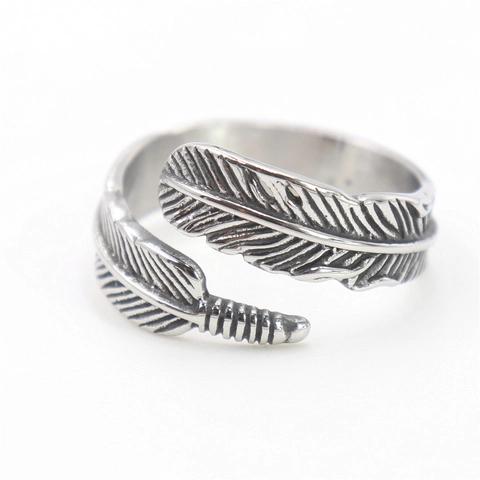 Vintage Veer Ring Roestvrij Staal Open Verstelbaar Retro Punk Stijl Sieraden Voor Heren En Dames